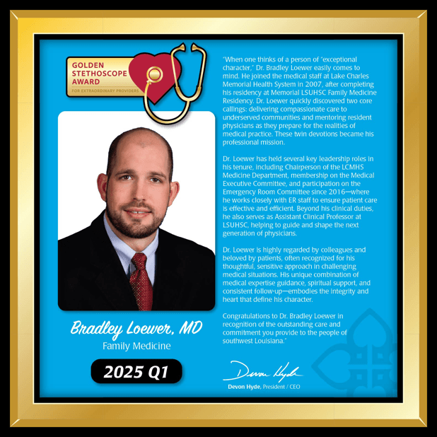 Dr. Loewer award plaque