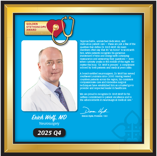 Dr. wolf award plaque