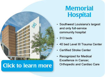 Lake Charles Memorial Hospital information button