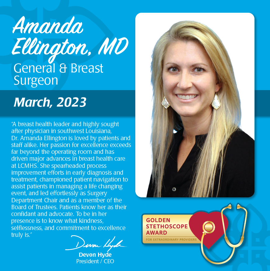 Dr Ellington info General and Breast Surgeon